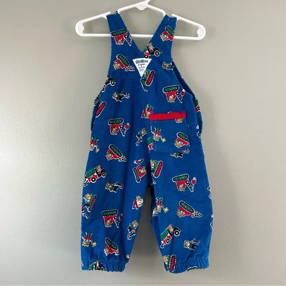 Vintage Oshkosh B’Gosh Mice at Work matching Overall Set - Picture 4 of 13